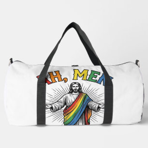 Ah Männer Regenbogen Religiös Vintage Duffle Bag