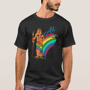 Ah Männer unterstützen LGBTQ Gay Pride Monat Niedl T-Shirt