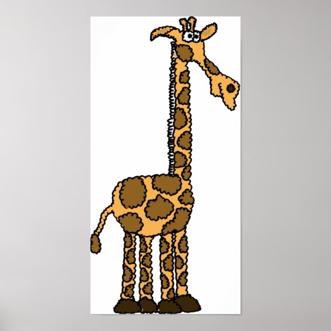 AH- Poster de la Giraffe funky (Devant)