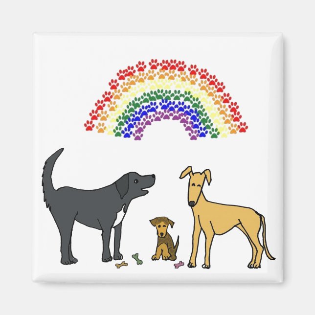 AH- Pups und Regenbogenmagnet Magnet (Vorne)