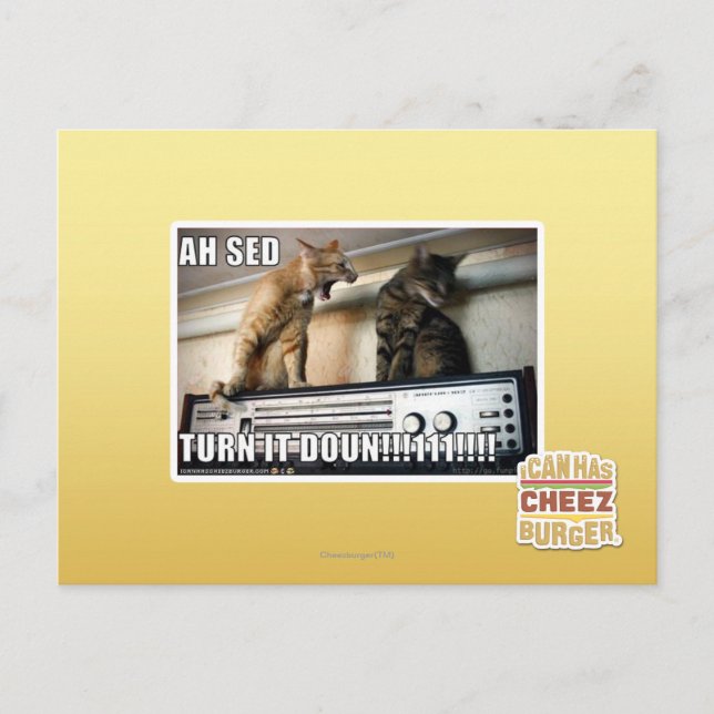 Ah Sed Dreh es ab! Postkarte (Vorderseite)
