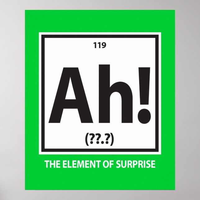 Ah!  The element of surprise Poster (Vorne)