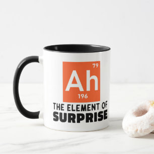 Ah Überraschungselement Chemie Lustiger Student  Tasse