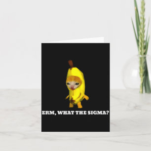Äh, Was Sigma_ Cat Meme Männer Frauen Mädchen Kind Karte