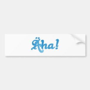 äha bayrischer Ausruf bavarian exclamation Autoaufkleber