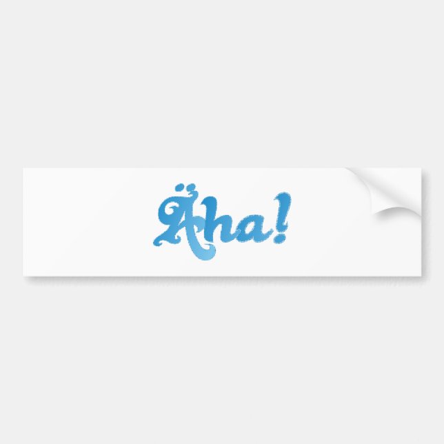 äha bayrischer Ausruf bavarian exclamation Autoaufkleber (Vorne)