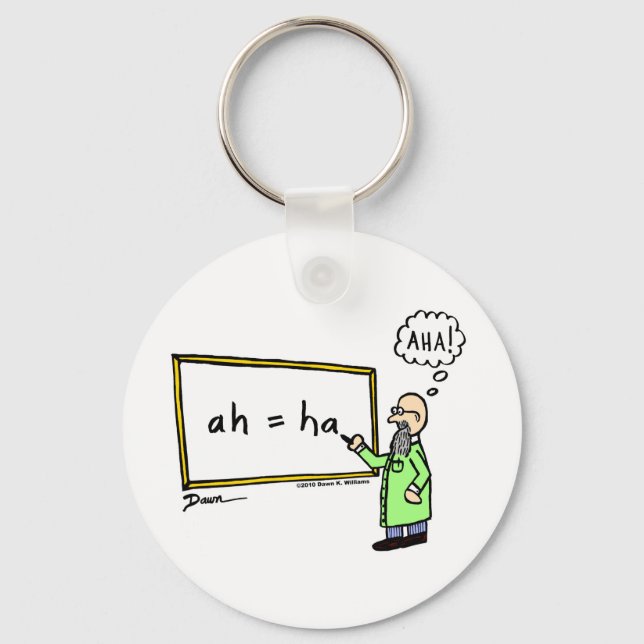 Aha! Cartoon Schlüsselanhänger (Vorderseite)