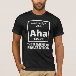 Aha das Element der Realisierung T-Shirt