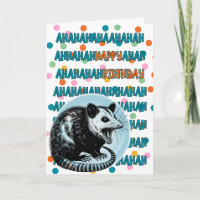 "Ahahahaha Joyeux Anniversaire !" Carte 🐀 Anniver