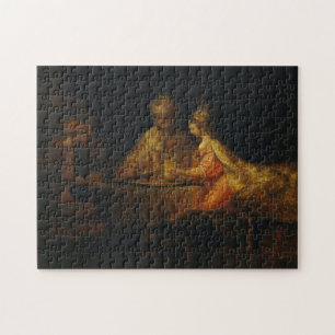 Ahasuerus Haman Esther Rembrandt Biblical Barock