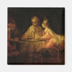 Ahasuerus, Haman und Esther, c.1660 Magnet