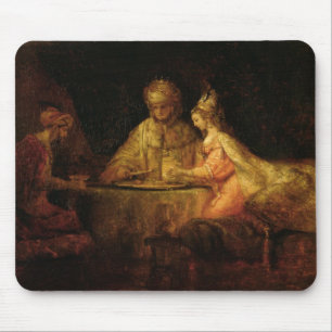 Ahasuerus, Haman und Esther, c.1660 Mousepad