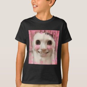 Ahh Katzen-Meme Dank Cursed Weirore Lustig Dank Me T-Shirt