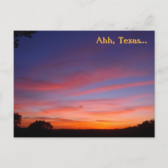 Ahh, Texas... Postkarte (Vorderseite)