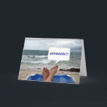 AHHH, YOU ARE 50 AREN'T YOU? ENJOY! KARTE<br><div class="desc">If you have a friend or family member having a "50th" Birthday,  send this COOL and BEACHY card today to say ENJOY YOUR BIRTHDAY :)</div>