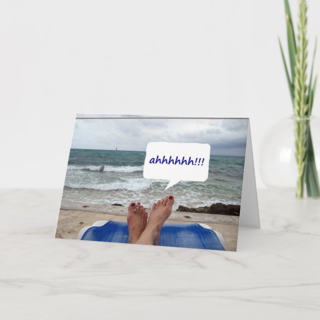 AHHH, YOU ARE 50 AREN'T YOU? ENJOY! KARTE (Vorderseite)