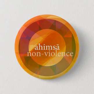 ahimsā - Gewaltlosigkeit Button