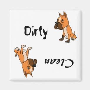 AHL - Dirty Paws Boxer Magnet