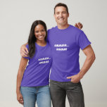 Ahlelele… Ahlelas Funny Meme T-Shirt<br><div class="desc">Add some random internet humor to your outfit with this funny “Ahlelele… Ahlelas” T-shirt. Perfect for people who love weird memes, silly sounds, and playful nonsense phrases that make everyone laugh. The simple but bold text design makes it a great conversation starter wherever you go. Whether you're hanging out with...</div>