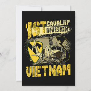 Ähm1 Huey Helicopter 1st Cavalry Division Vietnam  Einladung