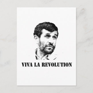 Ahmadinedschad - Revolution in Viva la Postkarte