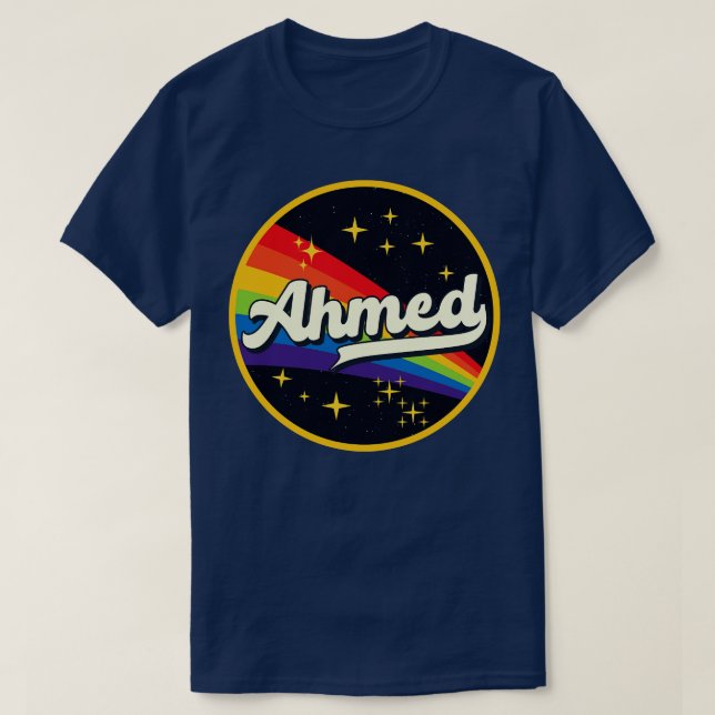 Ahmed Rainbow in Space Vintag Style T-Shirt (Design vorne)
