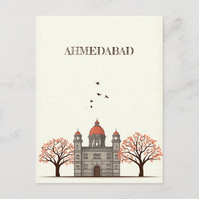Ahmedabad India Travel Postcard Postkarte (Vorderseite)