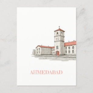 Ahmedabad India Travel Postcard Postkarte
