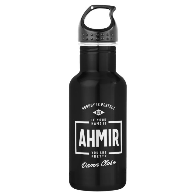 Ahmir Personalisiert Name Birthday Gift Edelstahlflasche (Vorderseite)
