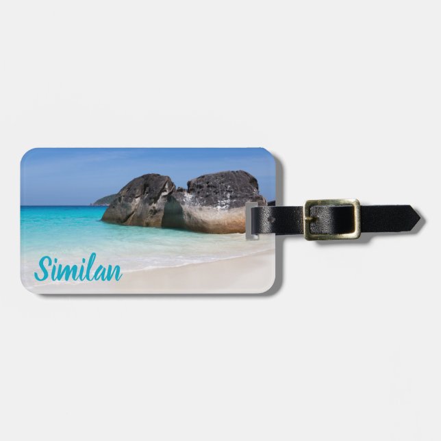 Ähnlicher Strand Andaman Sea Phuket Thailand Gesch Gepäckanhänger (Vorderseite horizontal)