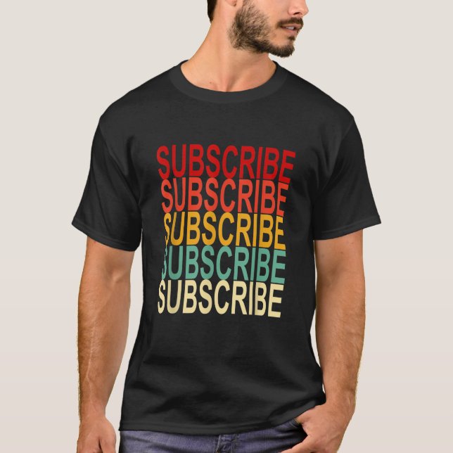 Ähnliches Shirt und Abonnieren von Videoinhalten (Vorderseite)