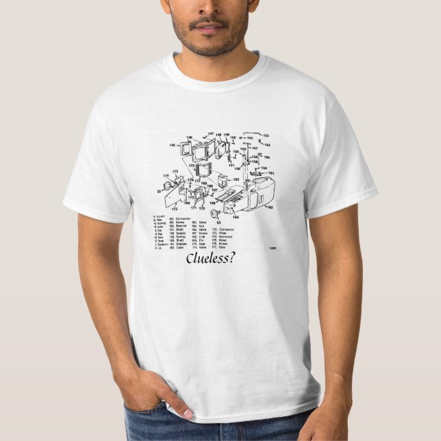 Ahnungslos auf Anweisungen T-Shirt (Vorderseite)