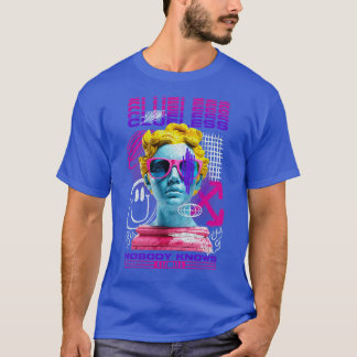 Ahnungslos niemand kennt Kunst Surreal Abstrakte M T-Shirt