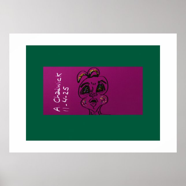 Ahnungsloser Hasenposter Poster (Vorne)