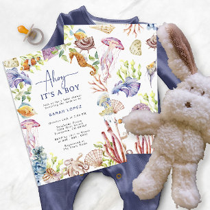 Ahoi Baby Shower Einladung