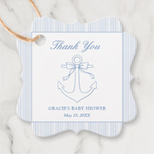 Ahoi, es ist ein Junge - Geschenk zur Babyparty - Geschenkanhänger