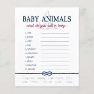 Ahoi Es ist ein Junge Nautische Babyparty Babytier