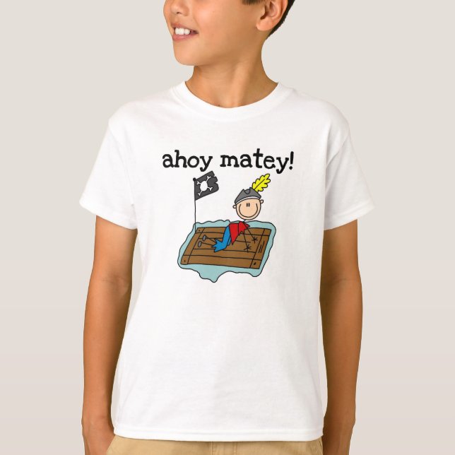Ahoi kameradschaftlicher Pirat T-Shirt (Vorderseite)