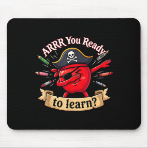 Ahoi, Pirat bereit lustiger Lehrer zum ersten Schu Mousepad