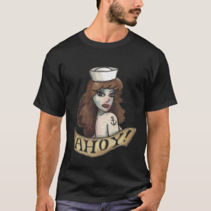 AHOI! Seemann-Mädchen-T-Shirt T-Shirt