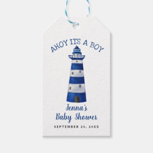 Ahoi sein eine SeeBabyparty des Geschenkanhänger