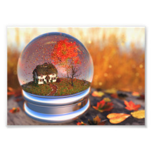 Ahorn-Blatt-Kugel-Foto-Druck Fotodruck