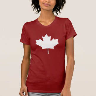 Ahorn-Blatt-Piktogramm-T - Shirt