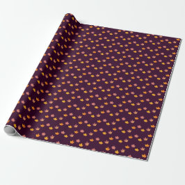 Ahorn-Blätter fallen Babydusche Geschenkpapier
