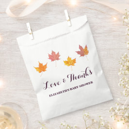 Ahorn-Blätter fallen Babydusche Geschenktütchen