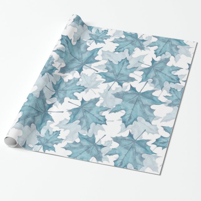 Ahorn-Blätter. Farbmuster Geschenkpapier (Ungerollt)