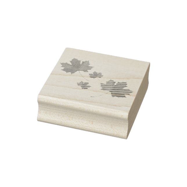 Ahorn-Blätter Gummi-Briefmarke Gummistempel (Stempel)