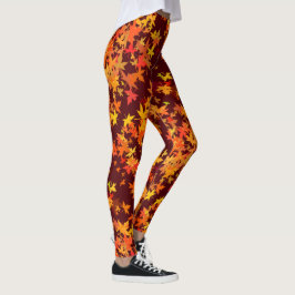 Ahorn-Blätter in hellen Herbstfarben Leggings