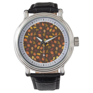 Ahorn-Blätter Muster-45947 Armbanduhr