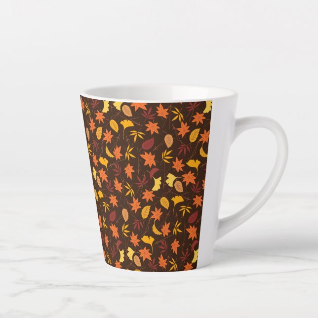 Ahorn-Blätter Muster-45947 Milchtasse (Rechts)